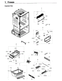 Freezer parts for Samsung Refrigerator RF28HDEDPBC/AA-05 from AppliancePartsPros.com