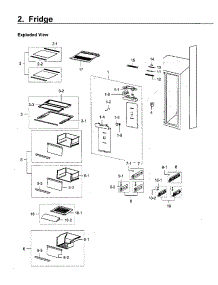 Fridge parts for Samsung Refrigerator RH22H9010SR/AA-07 from AppliancePartsPros.com