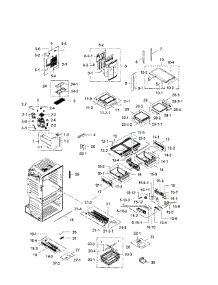 Fridge parts for Samsung Refrigerator RF28HMEDBSR/AA-10 from AppliancePartsPros.com
