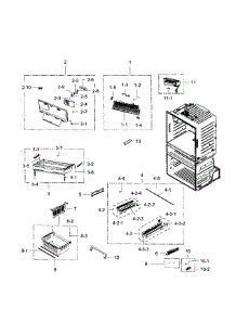 Freezer parts for Samsung Refrigerator RF28HMEDBSR/AA-10 from AppliancePartsPros.com