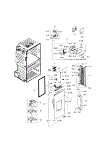 Left Door parts for Samsung Refrigerator RF28JBEDBSG/AA-00 from AppliancePartsPros.com