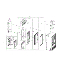 Right Fridge Door parts for Samsung Refrigerator RF28NHEDBSR/AA-00 from AppliancePartsPros.com