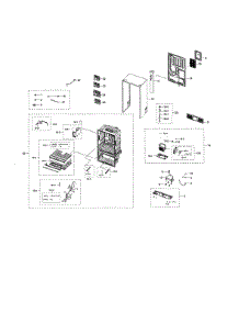 Cabinet 2 parts for Samsung Refrigerator RF28NHEDBSR/AA-00 from AppliancePartsPros.com