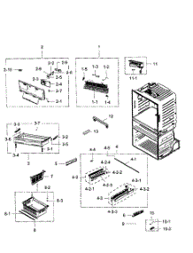 Freezer parts for Samsung Refrigerator RF28HMEDBBC/AA-06 from AppliancePartsPros.com