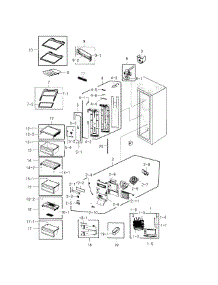 Fridge parts for Samsung Refrigerator RS22HDHPNBC/AA-00 from AppliancePartsPros.com