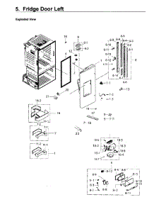 Fridge Door L parts for Samsung Refrigerator RF26J7500SR/AA-01 from AppliancePartsPros.com
