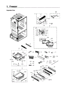 Freezer parts for Samsung Refrigerator RF26J7500SR/AA-01 from AppliancePartsPros.com