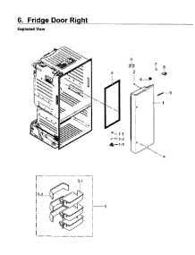Fridge Door R parts for Samsung Refrigerator RF26J7500SR/AA-01 from AppliancePartsPros.com