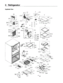 Refrigerator parts for Samsung Refrigerator RF30KMEDBSR/AA-00 from AppliancePartsPros.com