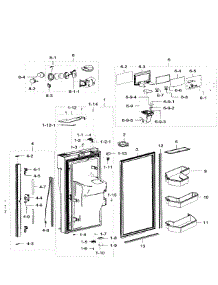 Fridge Door Lt parts for Samsung Refrigerator RF32FMQDBSR/AA-09 from AppliancePartsPros.com