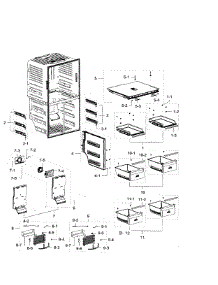Freezer parts for Samsung Refrigerator RF32FMQDBSR/AA-09 from AppliancePartsPros.com