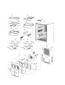 Fridge parts for Samsung Refrigerator RB217ABPN/XAA-00 from AppliancePartsPros.com