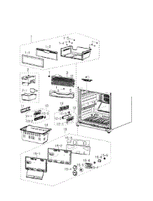 Freezer parts for Samsung Refrigerator RB217ABPN/XAA-00 from AppliancePartsPros.com