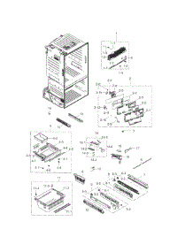 Freezer parts for Samsung Refrigerator RF263TEAESP/AA-00 from AppliancePartsPros.com