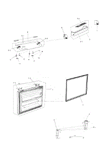 Freezer Door parts for Samsung Refrigerator RF267ACRS/XAA-00 from AppliancePartsPros.com