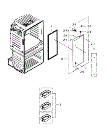 Refrigerator Door R parts for Samsung Refrigerator RF25HMEDBWW/AA-03 from AppliancePartsPros.com