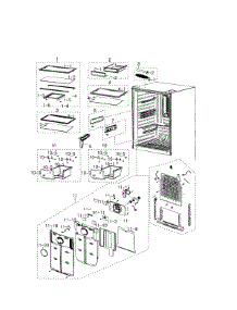Refrigerator parts for Samsung Refrigerator RB195ACPN/XAA-01 from AppliancePartsPros.com
