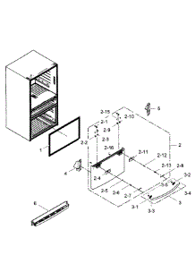 Freezer Door parts for Samsung Refrigerator RF31FMEDBBC/AA-05 from AppliancePartsPros.com