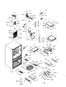Fridge parts for Samsung Refrigerator RF31FMEDBBC/AA-05 from AppliancePartsPros.com