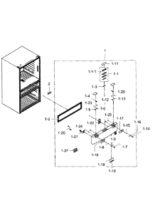 Flexzone Door parts for Samsung Refrigerator RF31FMEDBBC/AA-05 from AppliancePartsPros.com