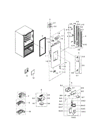 Refrigerator Door L parts for Samsung Refrigerator RF30HBEDBSR/AA-03 from AppliancePartsPros.com