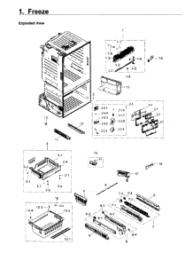 Freezer parts for Samsung Refrigerator RF263BEAEBC/AA-04 from AppliancePartsPros.com
