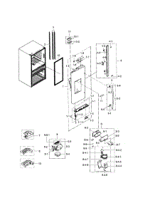 Frdige Door L parts for Samsung Refrigerator RF24FSEDBSR/AA-06 from AppliancePartsPros.com