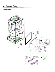 Freezer Door parts for Samsung Refrigerator RF263BEAEWW/AA-00 from AppliancePartsPros.com