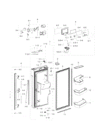 Fridge Door L parts for Samsung Refrigerator RF32FMQDBSR/AA-11 from AppliancePartsPros.com