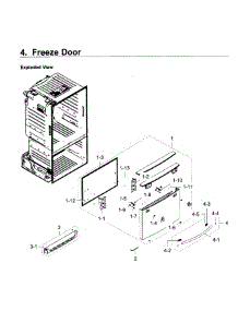Freezer Door parts for Samsung Refrigerator RF23HCEDBSR/AA-09 from AppliancePartsPros.com