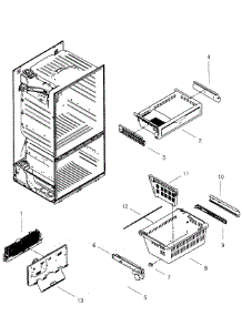 Freezer parts for Samsung Refrigerator RF268ACWP/XAA-01 from AppliancePartsPros.com