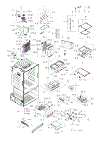 Fridge parts for Samsung Refrigerator RF263BEAEBC/AA-02 from AppliancePartsPros.com