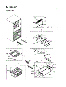 Freezer parts for Samsung Refrigerator RF23M8570SR/AA-00 from AppliancePartsPros.com