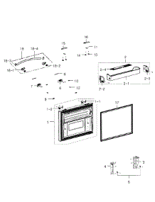 Freezer Door parts for Samsung Refrigerator RFG293HAPN/XAA-01 from AppliancePartsPros.com
