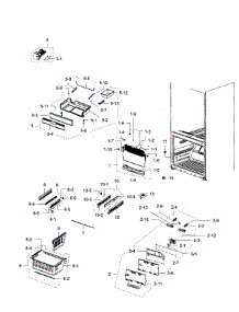 Freezer parts for Samsung Refrigerator RFG293HAPN/XAA-01 from AppliancePartsPros.com