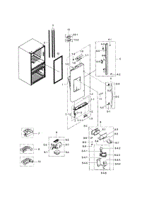 Refrigerator Door L parts for Samsung Refrigerator RF24FSEDBSR/AA-04 from AppliancePartsPros.com