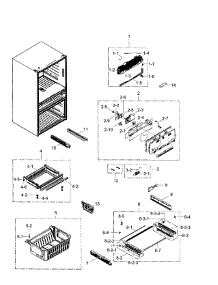 Freezer parts for Samsung Refrigerator RF31FMEDBBC/AA-06 from AppliancePartsPros.com