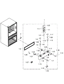 Flexzone Door parts for Samsung Refrigerator RF31FMEDBBC/AA-06 from AppliancePartsPros.com