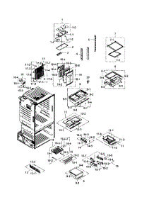 Refrigerator parts for Samsung Refrigerator RF261BEAESP/AA-01 from AppliancePartsPros.com