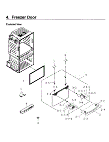 Freezer Door parts for Samsung Refrigerator RF4267HARS/XAA-05 from AppliancePartsPros.com