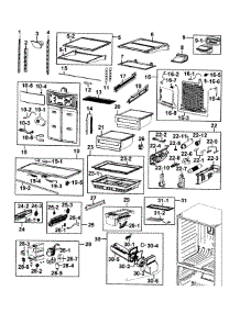 Refrigerator parts for Samsung Refrigerator RF4287HARS/XAA-00 from AppliancePartsPros.com