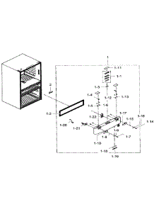 Flexzone Door parts for Samsung Refrigerator RF31FMEDBWW/AA-02 from AppliancePartsPros.com