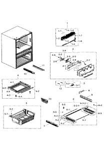 Freezer parts for Samsung Refrigerator RF31FMEDBWW/AA-03 from AppliancePartsPros.com