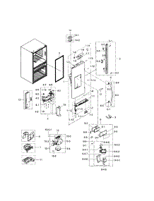 Refrigerator Door L parts for Samsung Refrigerator RF31FMESBSR/AA-05 from AppliancePartsPros.com