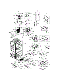 Refrigerator parts for Samsung Refrigerator RF30HDEDTSR/AA-00 from AppliancePartsPros.com