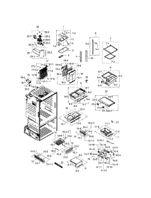 Refrigerator parts for Samsung Refrigerator RF263TEAEBC/AA-01 from AppliancePartsPros.com