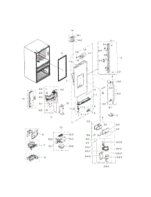 Refrigerator Door L parts for Samsung Refrigerator RF31FMESBSR/AA-02 from AppliancePartsPros.com