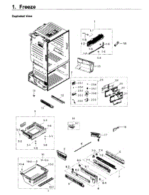 Freezer parts for Samsung Refrigerator RF263BEAESP/AA-04 from AppliancePartsPros.com