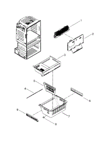 Freezer parts for Samsung Refrigerator RF4267HAWP/XAA-00 from AppliancePartsPros.com