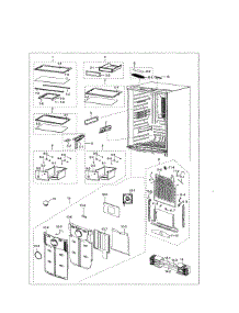 Fridge parts for Samsung Refrigerator RF20HFENBSG/US-00 from AppliancePartsPros.com